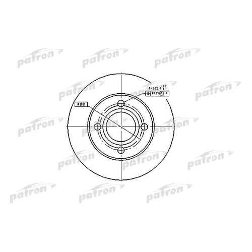 Тормозной диск PATRON PBD1543