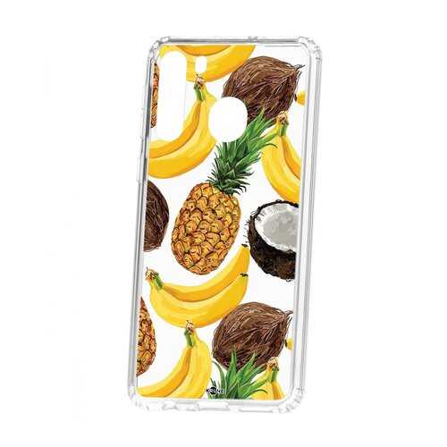 Чехол Kruche Samsung Galaxy A21 Print Тропический микс