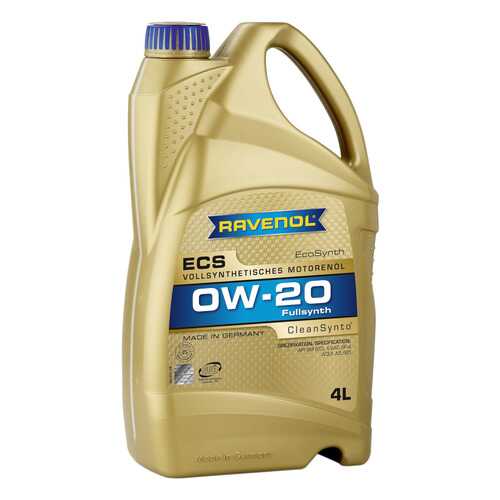 Моторное масло Ravenol ECS EcoSynth SAE 0W-20 4л