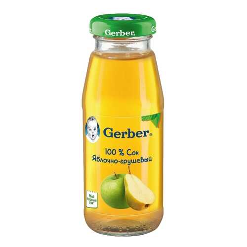 Сок Gerber Яблочно-грушевый с 4 мес 175 мл