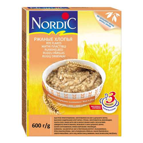 Хлопья Nordic ржаные 600г