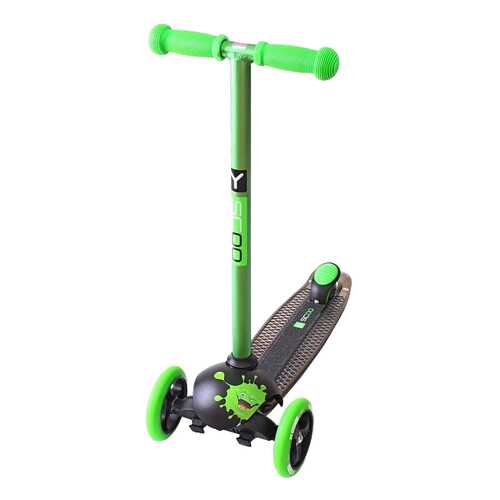 Самокат трехколесный Y-SCOO RT Trio Diamond 120 Monsters 1 5865 green zoko