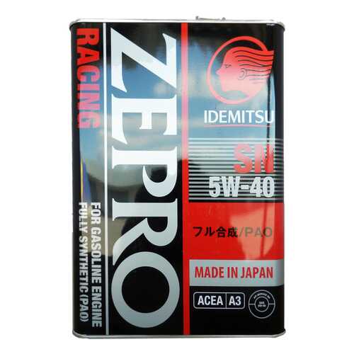 Моторное масло Idemitsu Zepro Racing 5W-40 4л
