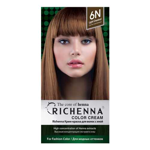 Краска для волос RICHENNA Color Cream 6N Light Chestnut