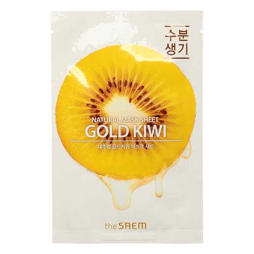 Маска тканевая N с экстрактом киви Natural Gold Kiwi Mask Sheet 21мл