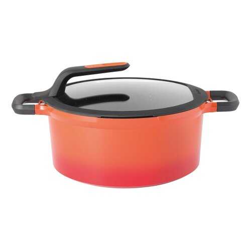 Кастрюля с крышкой 28см 7,3л Gem red