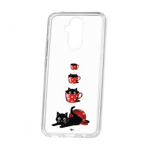 Чехол Kruche Huawei Mate 20 Lite Print Котенок в чашке