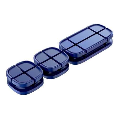 Держатель Baseus Cross Peas Cable Clip Blue