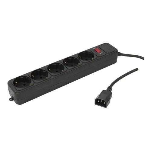 Сетевой фильтр PC PET AP01006-E-B, 5 розеток, 1,8 м, Black