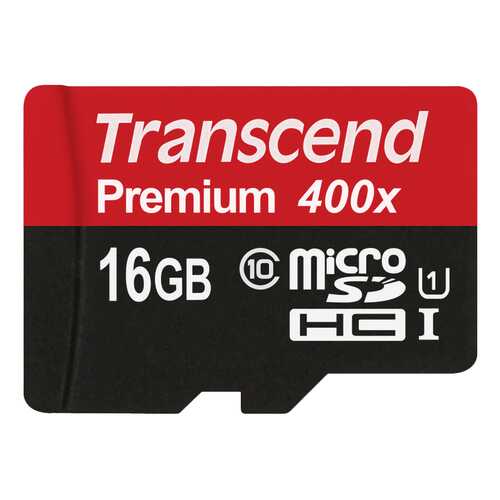 Карта памяти Transcend Micro SDHC Premium TS16GUSDU1 16GB