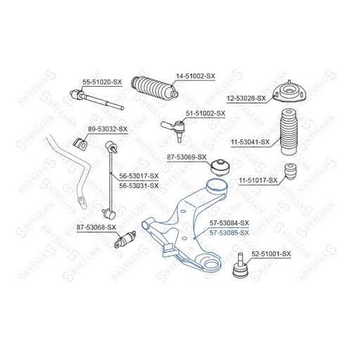 Рычаг подвески Stellox 57-53085-SX