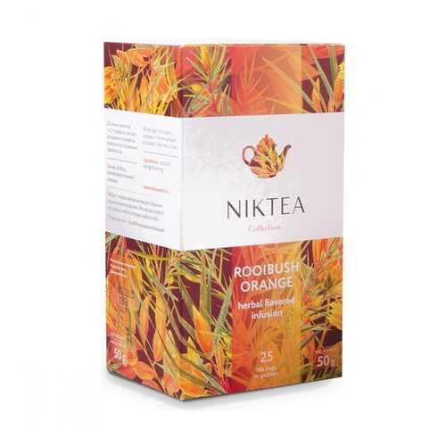 Чай Niktea Rooibush Orange травяной 25 пакетиков