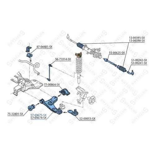 Рычаг подвески Stellox 57-03675-SX