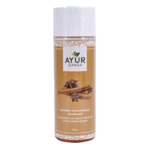 Шампунь САНДАЛОВОЕ ДЕРЕВО (Ayurvedic Shampoo SANDALWOOD) AYUR GANGA, 200мл