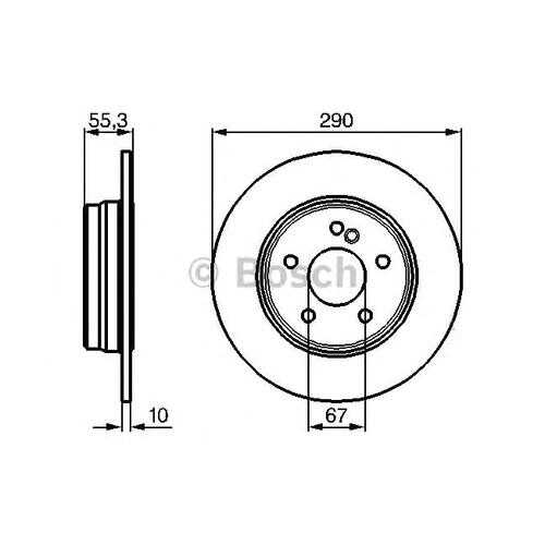 Тормозной диск Bosch 0986478626