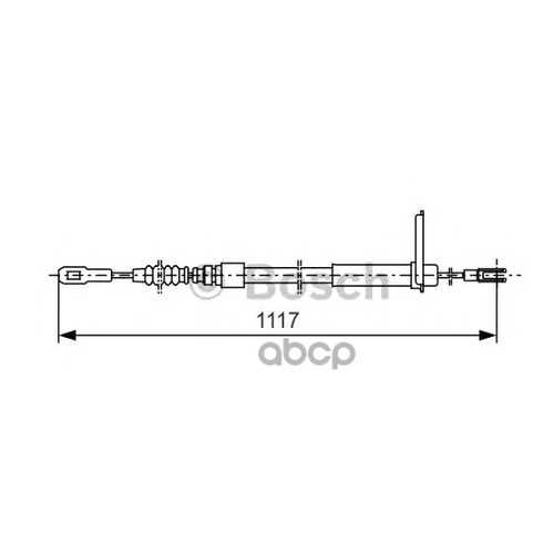 трос ручного тормоза Bosch 1987477750