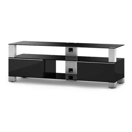 Тумба под телевизор приставная SONOROUS MD 9140-B-INX-BLK 140х44х49 см, черный