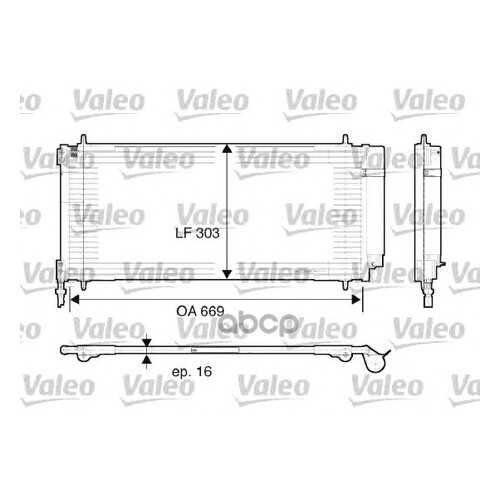 Радиатор кондиционера Valeo 817740