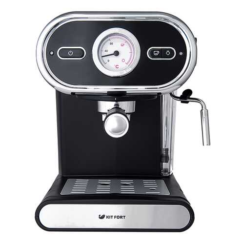 Рожковая кофеварка Kitfort КТ-702 Silver/Black