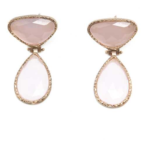 Серьги Estrosia ORD 123 G3518 золотистые, розовые