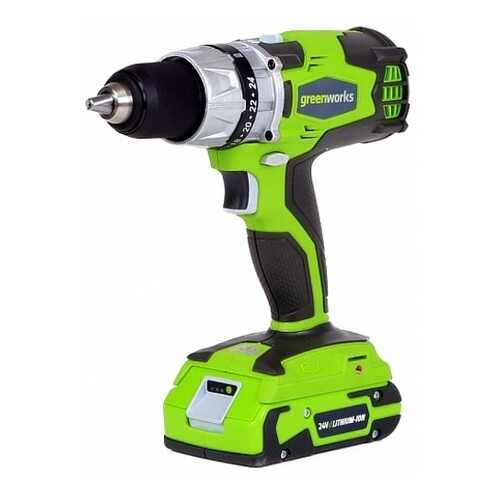 Аккумуляторная дрель-шуруповерт Greenworks GD24DD 3700607 БЕЗ АККУМУЛЯТОРА И З/У