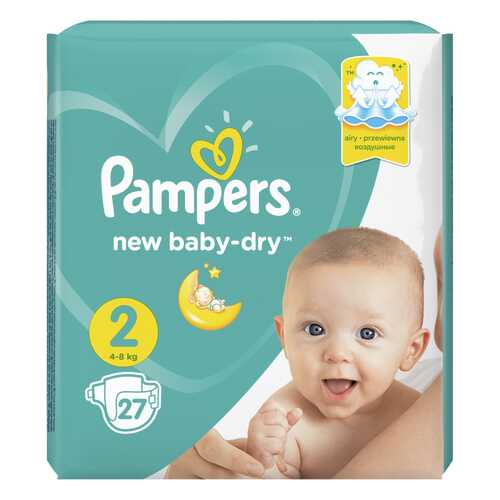 Подгузники Pampers New Baby-Dry Mini (4-8 кг) 27 шт.