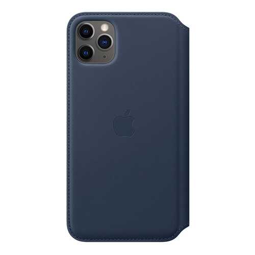 Чехол Apple Leather Folio Deep Sea Blue для смартфона iPhone 11 Pro Max (MY1P2ZM/A)