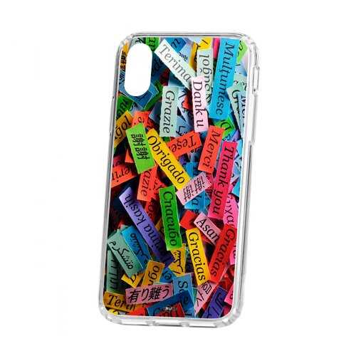 Чехол Kruche Apple iPhone X Print Thank you