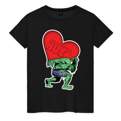 Футболка женская ВсеМайки 1726391 черная XXXL