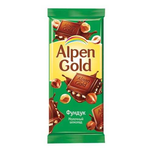 Шоколад ALPEN GOLD молочный с фундуком 90г*5 шт