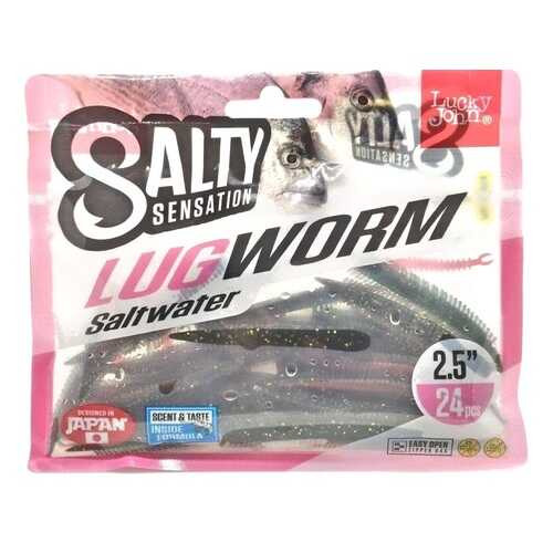 Черви Lucky John Salty Sensation Lugworm 11,4 см, 15 шт., F41, зеленые