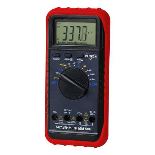 Мультиметр ELITECH ММ 500 красный/черный