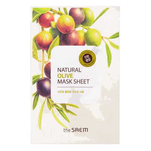 Маска для лица the SAEM Natural Olive Mask Sheet 21 мл