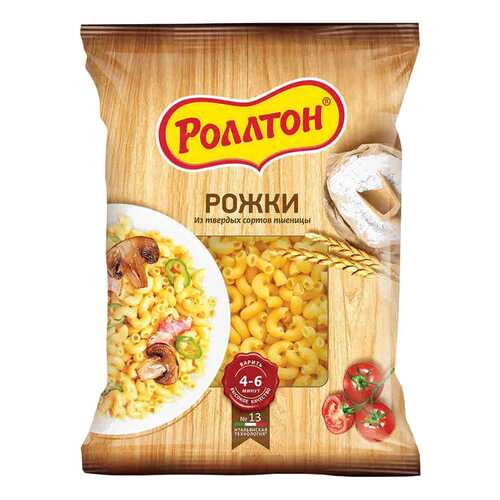 Макароны Роллтон рожки 400 г