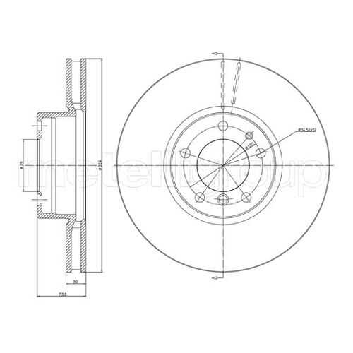 Тормозной диск METELLI 23-0693C
