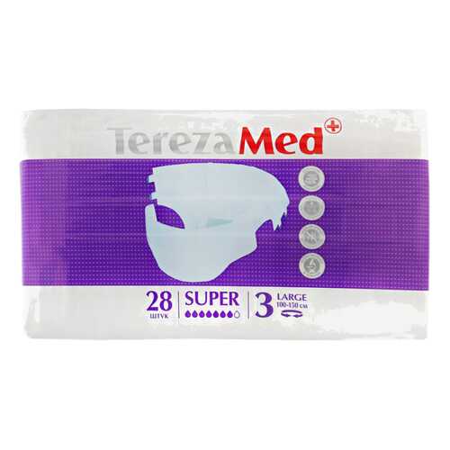 TerezaMed Подгузники для взрослых Super р.3 large N28