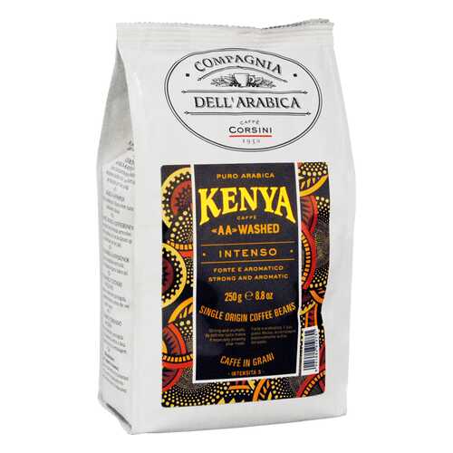 Кофе Compagnia Dell'Arabica Kenya AA Washed в зёрнах 250 г
