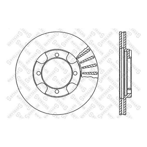 Тормозной диск Stellox 6020-3011V-SX
