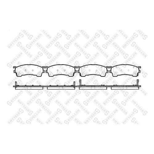 Комплект тормозных дисковых колодок Stellox 426 004-SX