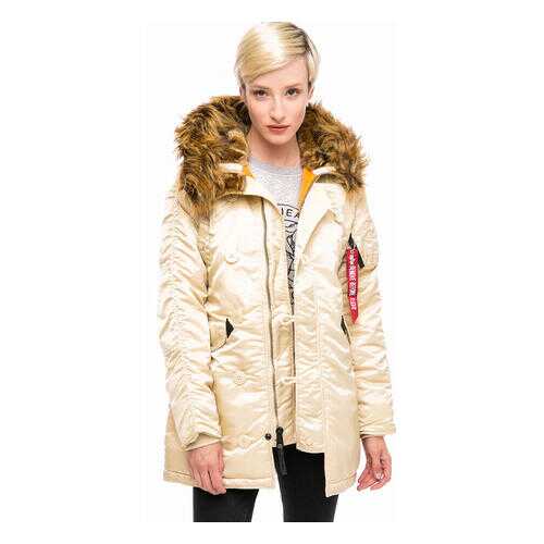 Парка женская Alpha Industries 113007 бежевая M