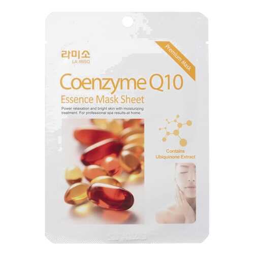 Маска для лица LA MISO Coenzyme Q10 essence Mask Sheet 21 г