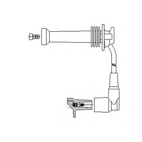 Провод высоковольтный ford BREMI 897/37