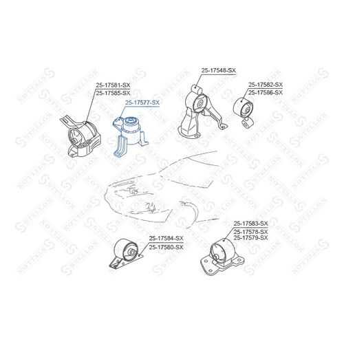 Опора двигателя STELLOX 25-17577-SX