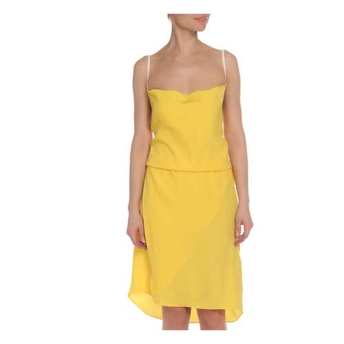 Платье женское C'N'C Costume National 4N7440 73031 желтое 44 IT