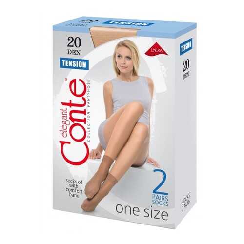 Носки капроновые Conte TENSION 20 черные, 2 пары