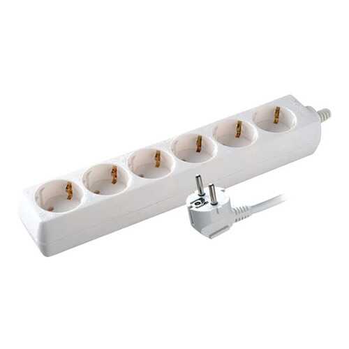Удлинитель Volsten S 6x5-Z, 6 розеток, 5 м, White