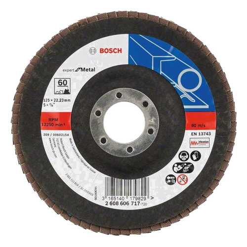 Круг лепестковый Bosch 125мм K60 Expert for Metal 2608606717