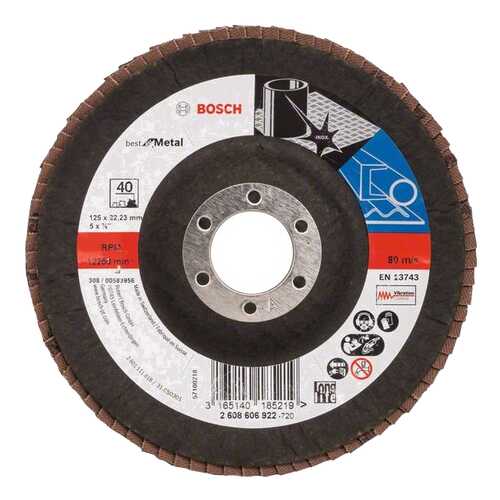 Круг лепестковый Bosch 125мм K40 Best for Metal 2608606922
