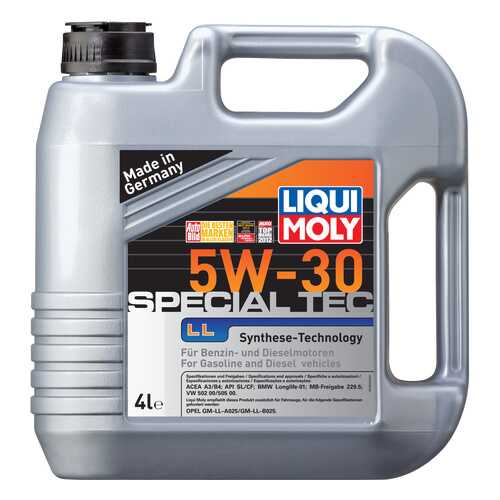 Моторное масло Liqui moly Special Tec LL 5W-30 4л