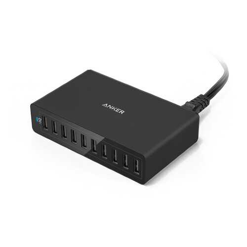 Сетевое зарядное устройство Anker PowerPort 10 USB 12A Black